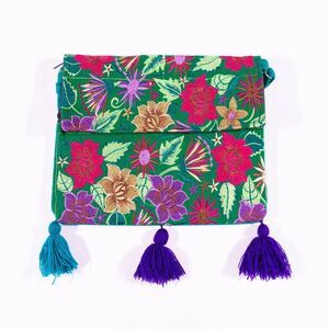 Women's Purse Artisanal Crossbody Handmade Mexican Clutch Embroidered Handbag